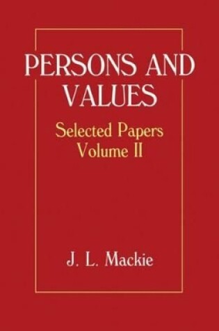 Cover of Selected Papers: Volume II: Persons and Values