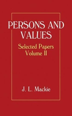 Book cover for Selected Papers: Volume II: Persons and Values