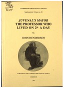 Book cover for Juvenal's Mayor