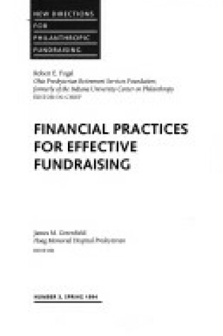 Cover of Financial Practices Fundraising 3