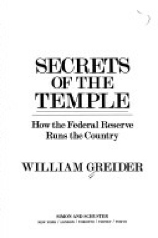 Cover of Secrets of the Temple