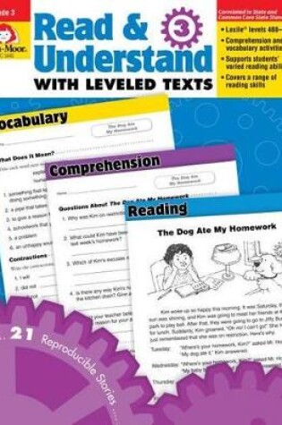 Cover of Read and Understand with Leveled Texts, Grade 3 Teacher Resource