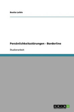 Cover of Persönlichkeitsstörungen - Borderline