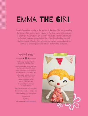 Book cover for Emma the Girl Soft Toy Pattern