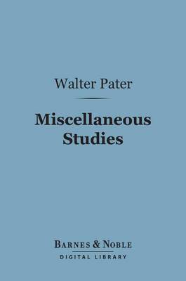 Book cover for Miscellaneous Studies (Barnes & Noble Digital Library)