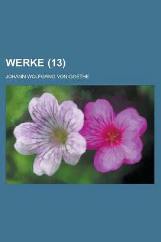 Cover of Werke Volume 13