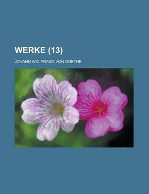 Book cover for Werke Volume 13