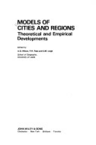 Cover of Models of Cities and Regions