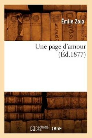 Cover of Une Page d'Amour (�d.1877)