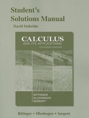 Book cover for Students Solutions Manual for Calculus and Its Application, Expanded Version