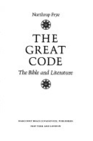 Cover of The Great Code