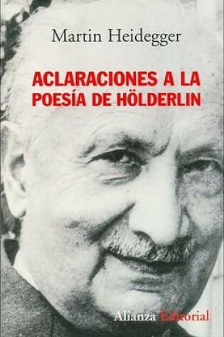 Cover of Aclaraciones a la Poesia de Holderlin