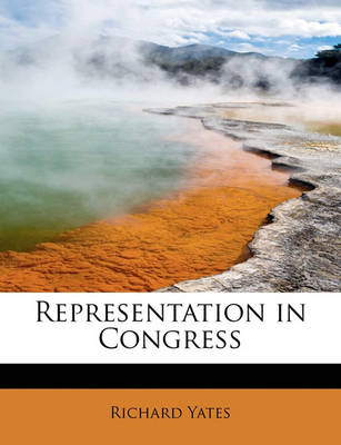 Book cover for Representation in Congress