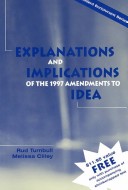 Book cover for Explanations and Implications of the 1997 Amendments to IDEA (Guide)