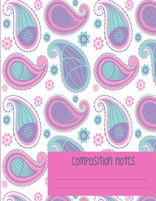 Book cover for Paisley Lined Composition Notes