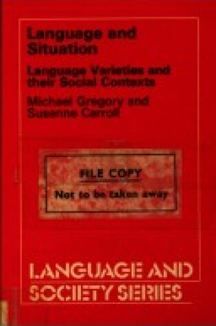 Cover of Language and Situation