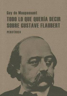 Book cover for Todo Lo Que Queria Decir Sobre Gustave Flaubert