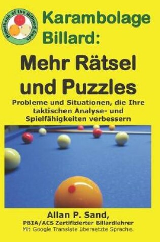 Cover of Karambolage Billard - Mehr R tsel Und Puzzles