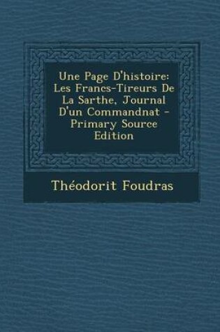 Cover of Une Page D'Histoire