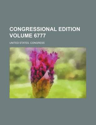 Book cover for Congressional Edition Volume 6777