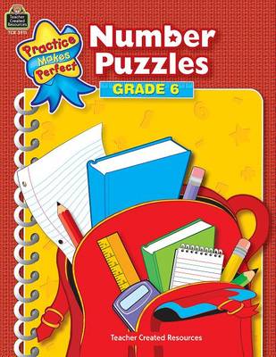 Book cover for Number Puzzles Grade 6