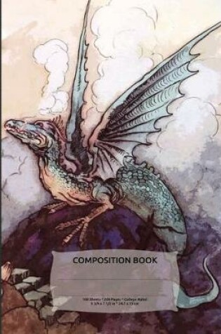 Cover of Dragon Fantasy Composition Notebook, College Ruled