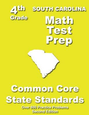 Book cover for South Carolina 4th Grade Math Test Prep