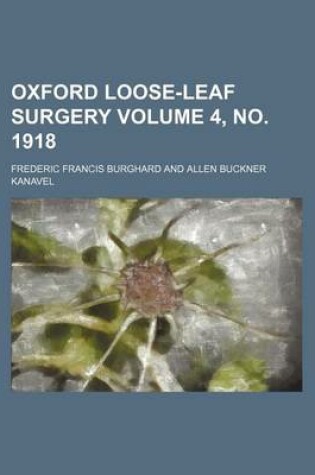 Cover of Oxford Loose-Leaf Surgery Volume 4, No. 1918