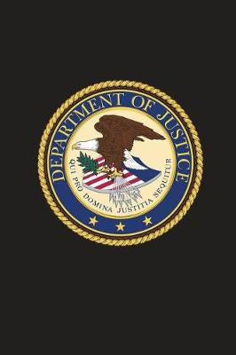 Book cover for United States Department of Justice Seal US DOJ Journal