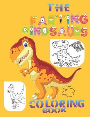 Book cover for The Farting Dinosaurs Coloring Book
