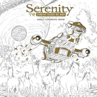 Book cover for Serenity Adult Coloring Book