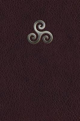 Book cover for Monogram Triskele (Neopaganism) Notebook