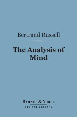 Cover of The Analysis of Mind (Barnes & Noble Digital Library)