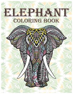 Book cover for Elephant Coloring Book