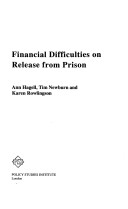 Book cover for Financial Difficulties on Release from Custody