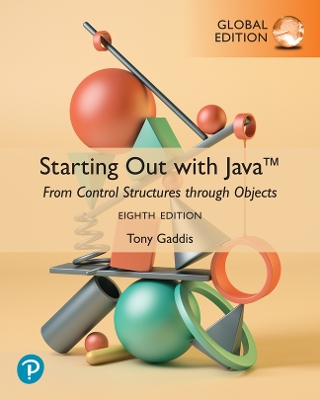 Book cover for Revel for Starting Out with Java: From Control Structures through Objects, Global Edition
