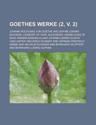 Book cover for Goethes Werke (2, V. 2)