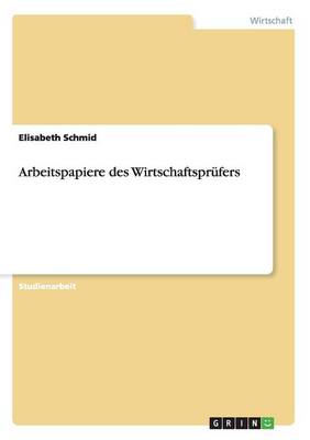 Book cover for Arbeitspapiere des Wirtschaftsprufers