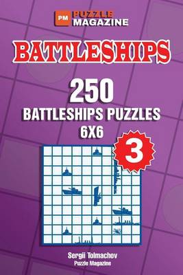 Book cover for Battleships - 250 Battleships Puzzles 6x6 (Volume 3)
