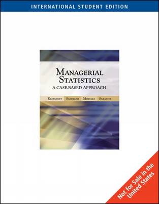 Book cover for Managerial Statistics