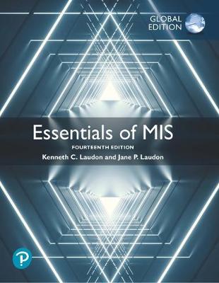 Book cover for Essentials of MIS plus Pearson MyLab MIS with Pearson eText, Global Edition