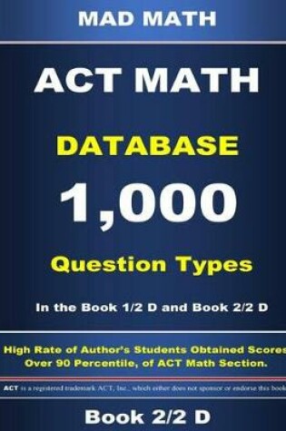 Cover of ACT Math Database 2-2 D