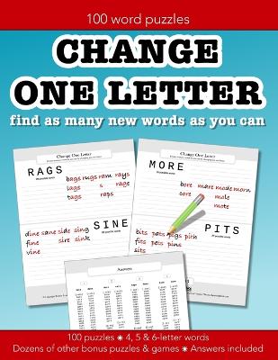 Book cover for Change One Letter and find as many new words as you can