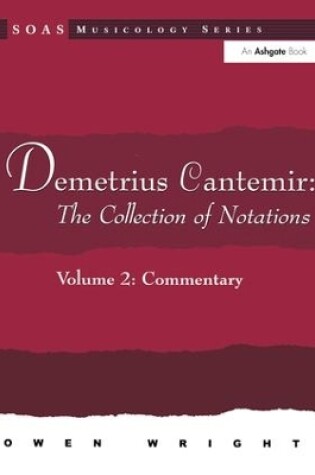 Cover of Demetrius Cantemir: The Collection of Notations