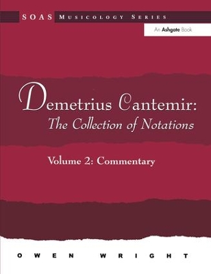 Book cover for Demetrius Cantemir: The Collection of Notations