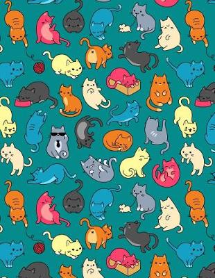 Book cover for My Big Fat Bullet Journal for Cat Lovers Fun Cat Pattern 3