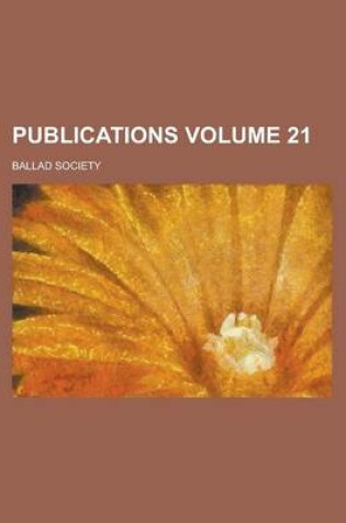 Cover of Publications Volume 21
