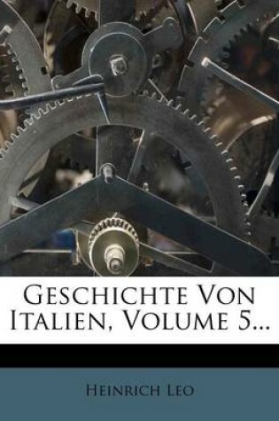 Cover of Geschichte Von Italien.
