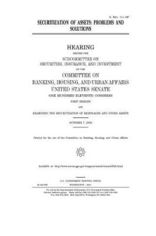 Cover of Securitization of assets