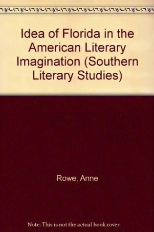 Cover of Idea of Florida in the American Literary Imagination